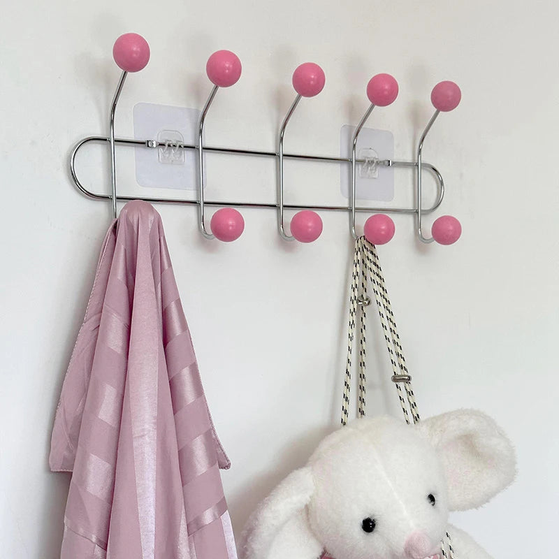 porte sacs mural moderne sacs tissu clips transparents rangement maison