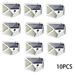 lampe murale solaire motion sensor led moderne extérieure ip65 garage jardin porte