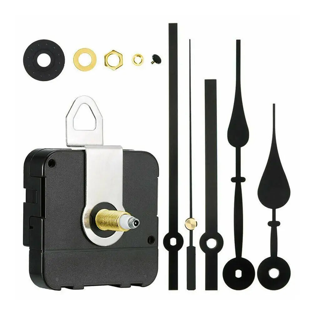 pièces réparation montre quartz mouvement horloge mains clip anneau serrure moderne noir doré