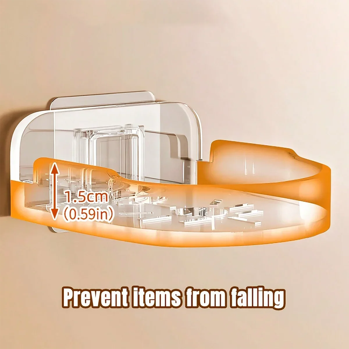 support mural transparent blanc clips caméra vidéosurveillance moderne facile respectueux environnement