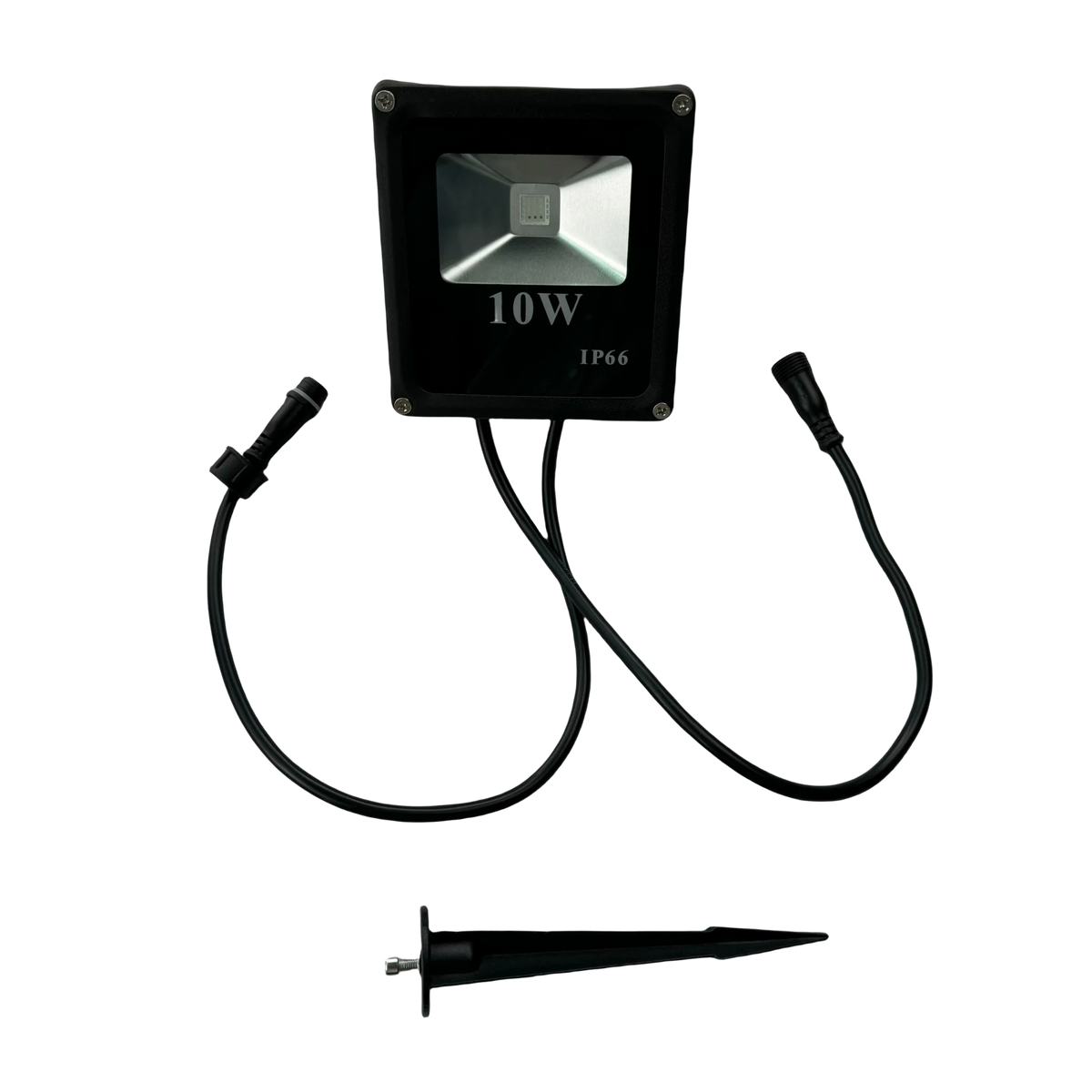 projecteurs led noirs modernes ip67 12v rgb uv aluminium brosséextérieur carréadresseables ws2811 ccc fcc