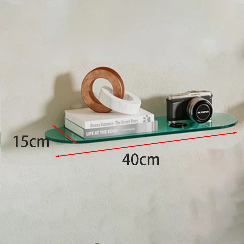 étagère murale acrylique bleu marron moderne rangement salon transparent pliante respectueux environnement única