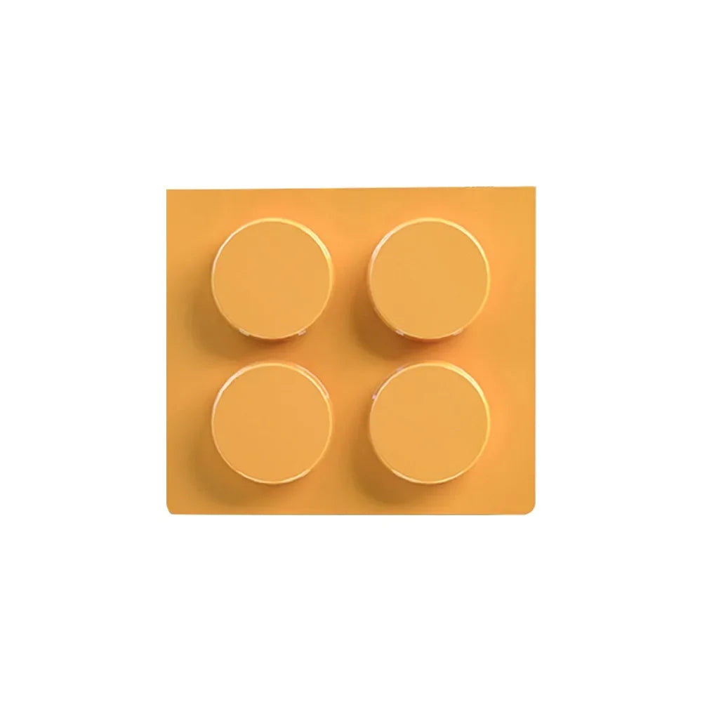 boîtes rangement magnétiques rouge jaune bleu vert blocs lego couteau pince spatule brosse moderne