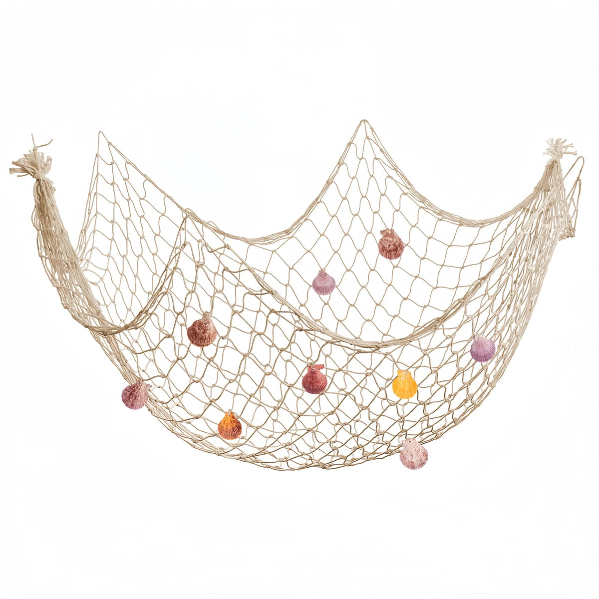 décoration murale filet pêche maille fine coquillages marine décoration plage maison fête