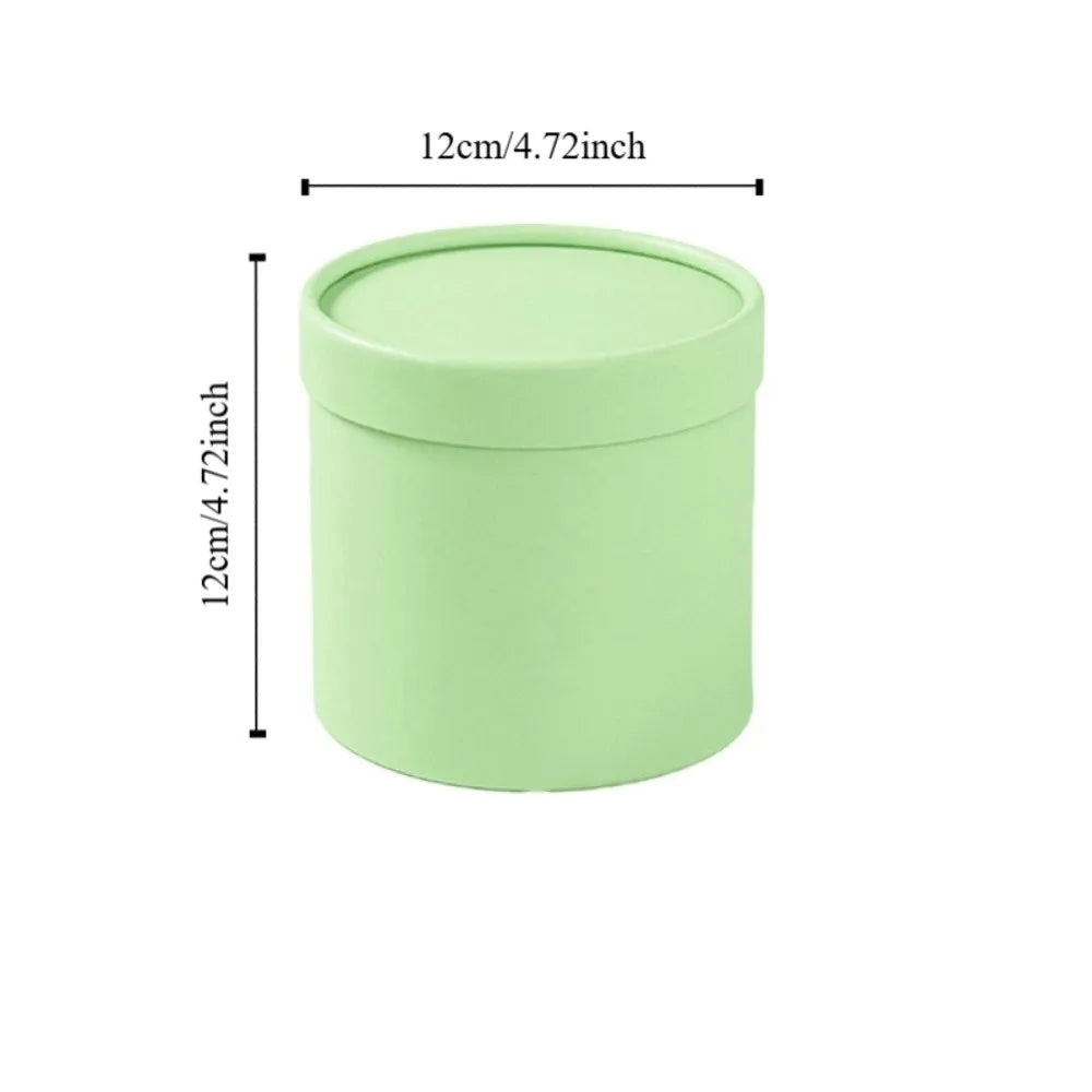 boîtes rondes unies moderne opaques rose clair noir argenté rose pâle vert clair beige