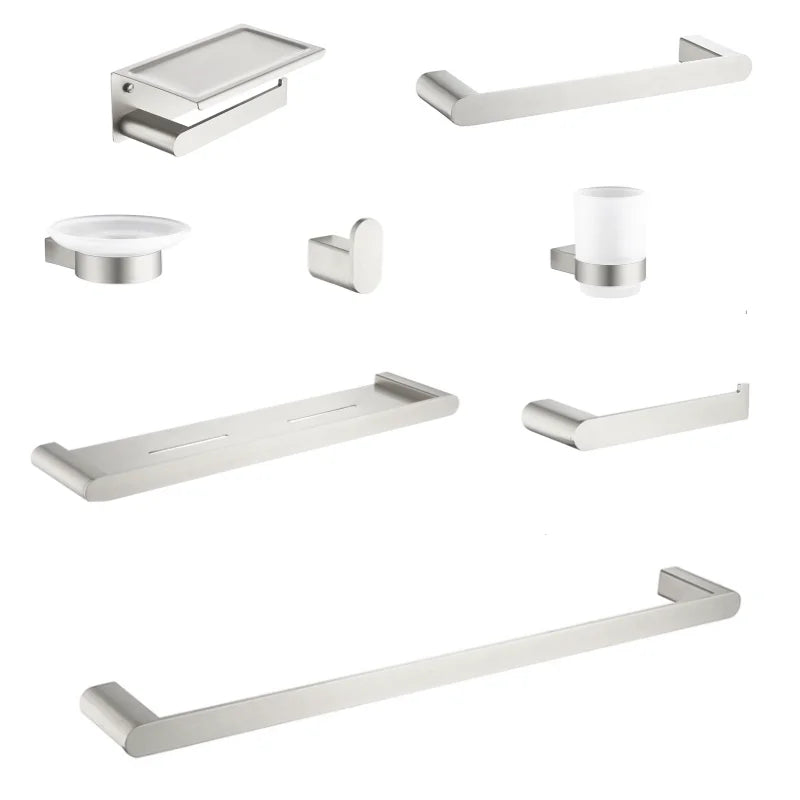 ensemble d'accessoires salle bain moderne porte serviettes porte papier toilette robe hook étagère savon