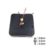 mouvement quartz réparation montre aiguilles métal rectangulaire rainuré noir moderne bricolage horloger pièces rechange