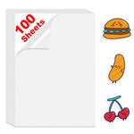 sticker adhésif transparent imprimable illustratif cartoon animaux planètes astronautes vinyle A4 210x297mm