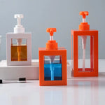 distributeur savon liquide orange noir blanc transparent moderne minimaliste 500ml 750ml 1000ml Pompe rechargeable