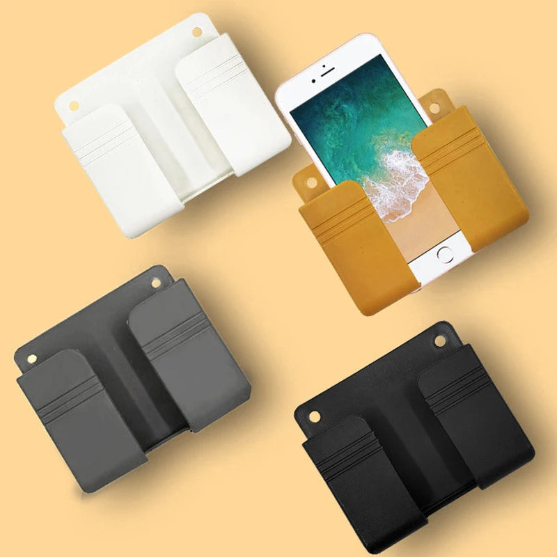 support mural smartphone adhésif blanc noir respectueux environnement moderne multifonctionnable rangement télécommande