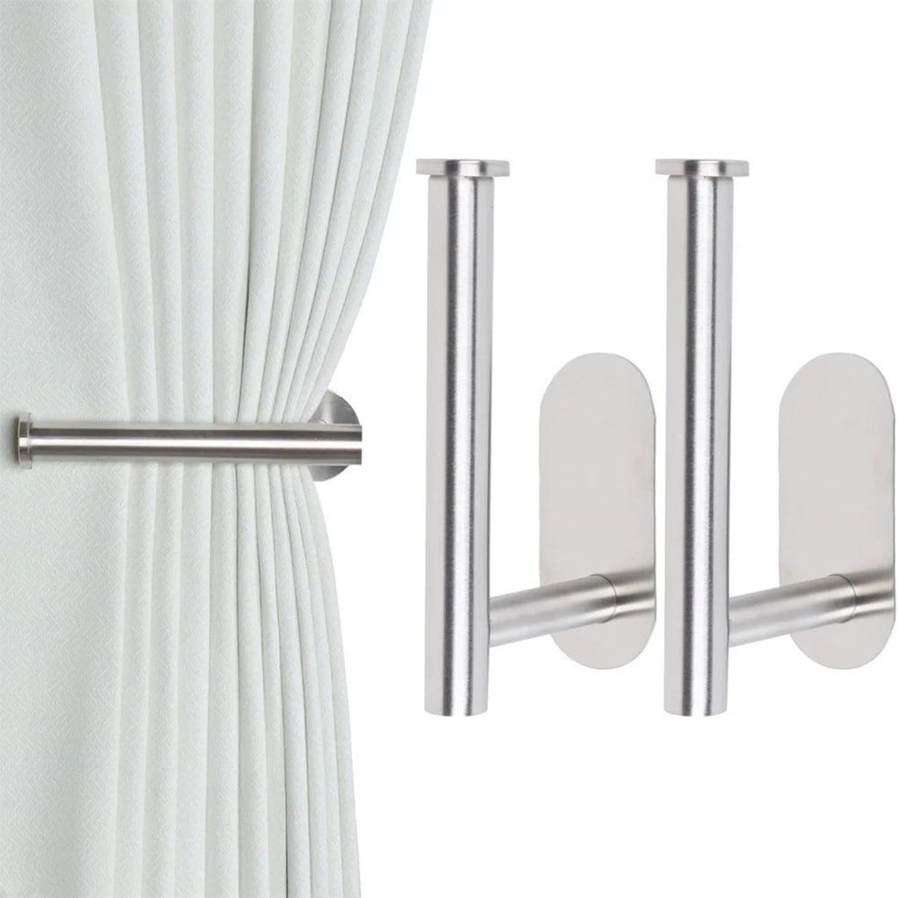 attaches rideaux adhésives moderne argenté doré noir minimalistes chambre salon