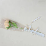 bouquet fleurs tricotées rouge jaune rose vert blanc anniversaire mariage décoration intérieure artisanal creative