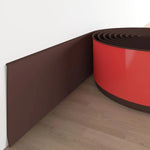 protection murale pvc moderne 8cm large 1m 2m 3m adhésif noir gris rouge
