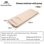 matelas gonflable vert foncé beige moderne pompe intégrée tapis couchage familial portable