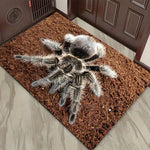 tapis halloween araignée gris noir orange salon entrée résistant décoration maison