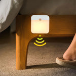 lampe chevet led rechargeable adhésif détecteur mouvement blanc moderne sans fil usb
