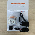 lampe torche transparente orange moderne clip batterie led 6600mah affichage numérique certifications ip67 haute