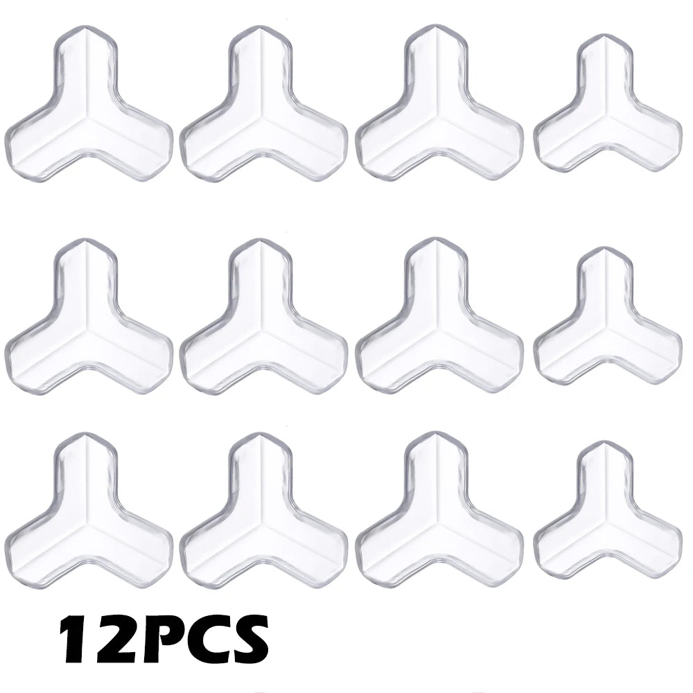 protections bord table transparentes silicone adhésives sécurité bébé moderne 12pcs