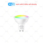 ampoule led intelligente 5w rgb wifi zigbee smart app control blanc moderne