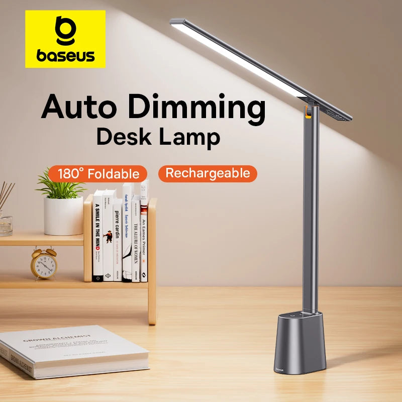 lampe pliable gris métallisé moderne ampoules led rechargeable interrupteur tactile finition froissée