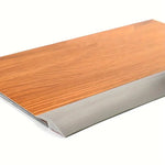bande transition sol pvc adhésif 1m large motif horizontal moderne brun gris foncé