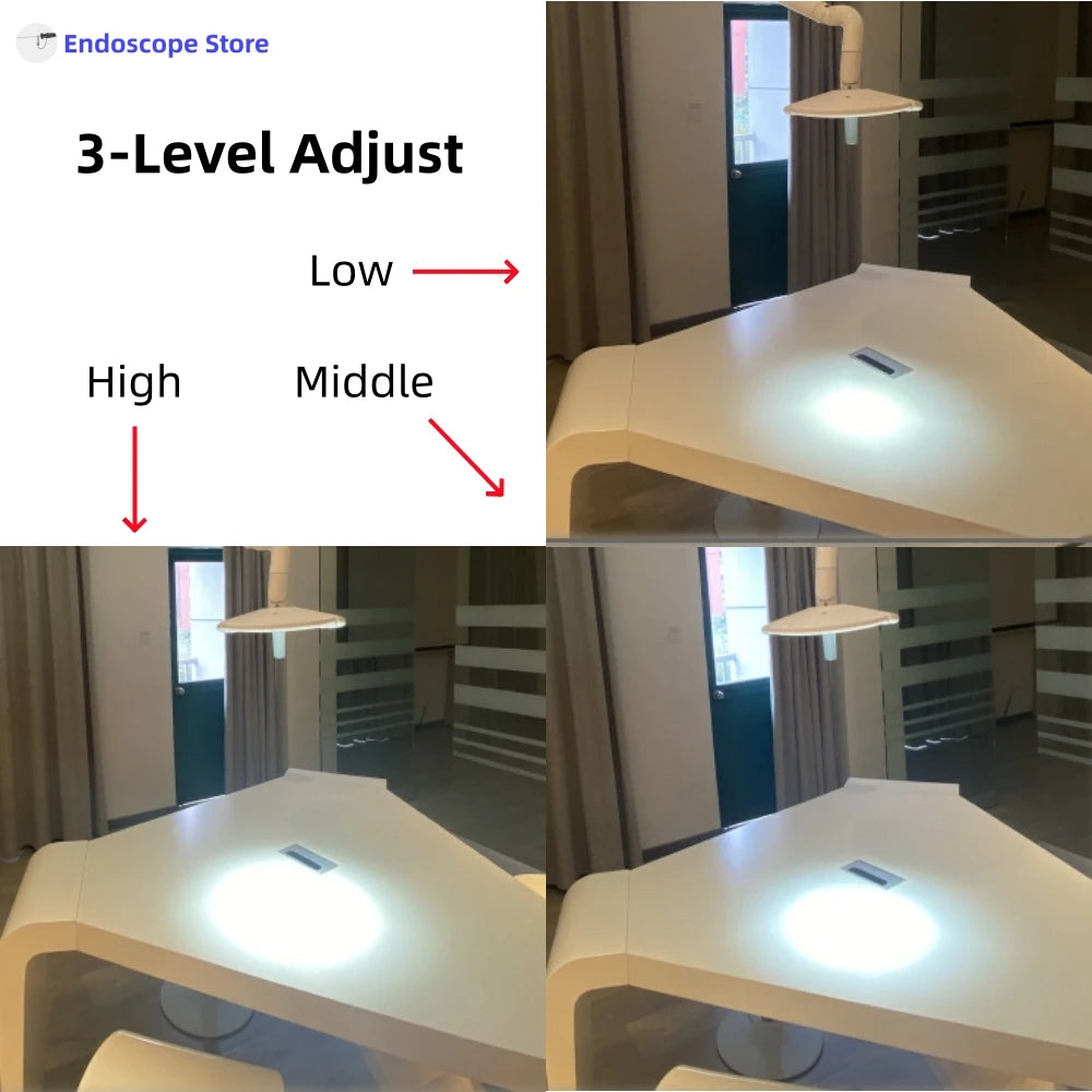 lampe moderne blanc haute luminosité interrupteur tactile réglage luminosité détachable trépied autoclavable
