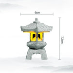 lanterne traditionnelle japonaise pierre naturelle gris opaque jardin zen