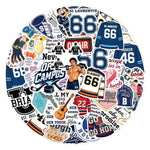 sticker adhésif motifs hockey coeurs citations personnes instruments variés populaire