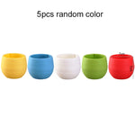 pots fleurs plastique rouge vert jaune bleu blanc noir modernes assiettes base