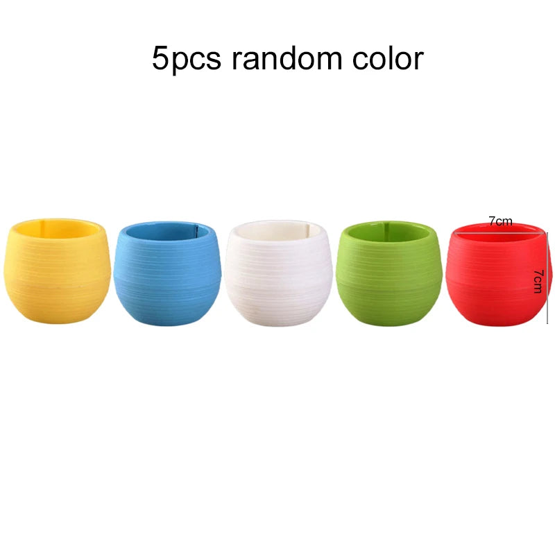 pots fleurs plastique rouge vert jaune bleu blanc noir modernes assiettes base