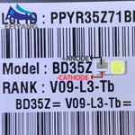diodes led blanc froid 3535 smd surface mount 100 pièces réparation téléviseur led