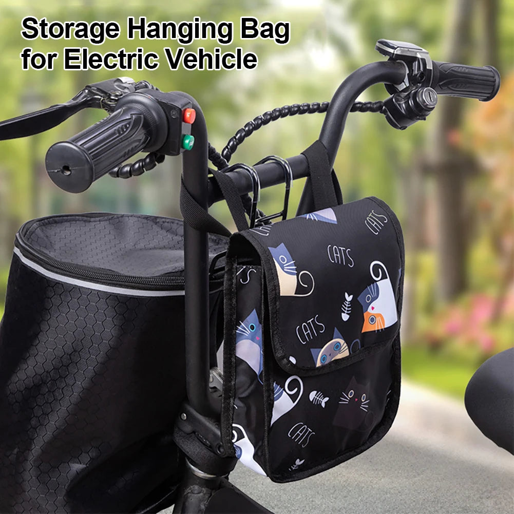 sacoche suspendue vélo électrique sac étanche oxford toile motifs camouflage abstraits géométriques moderne deux