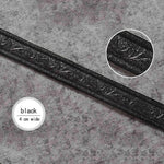bande décorative murale autoadhésive 3d relief floral moulures classiques 230cm noir blanc beigeclair