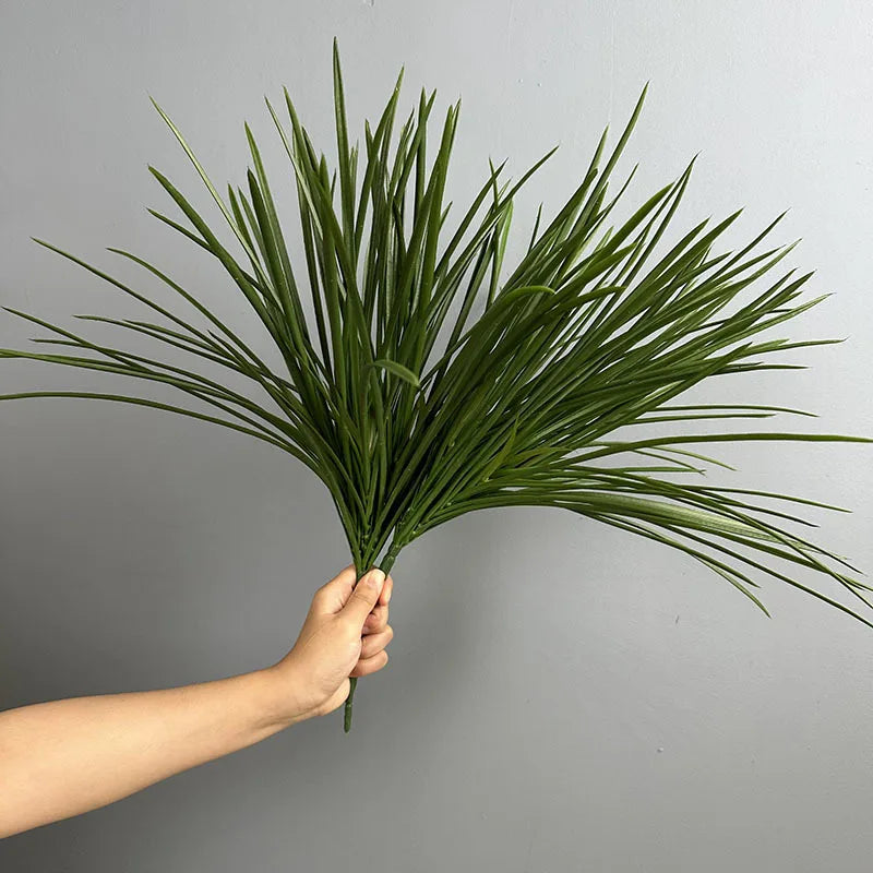 feuilles orchidée artificielles herbe plastique decoration maison fougere artificielle plante calamus faux herbes decoration