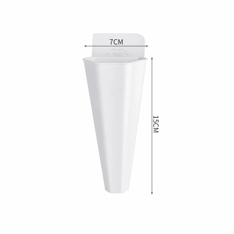 pot plante mural moderne blanc adhésif transparent minimaliste plante succulente