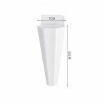 pot plante mural moderne blanc adhésif transparent minimaliste plante succulente