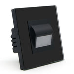 interrupteur mural led capteur mouvement sensoriel gris noir moderne tactile