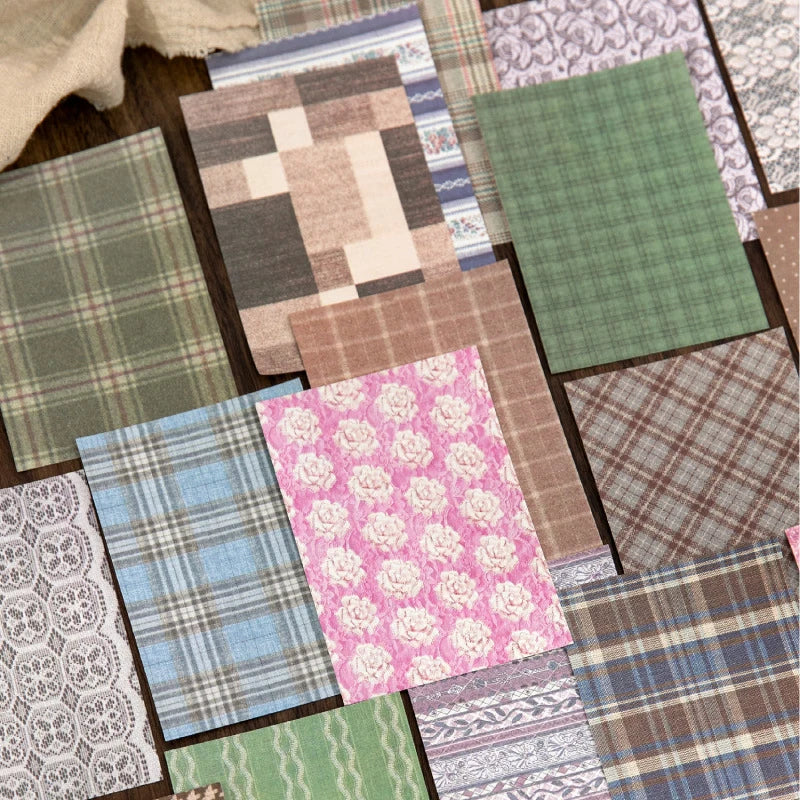papier patchwork vintage motifs carreaux pois damasé boutons bois opaque mariage anniversaire noël création