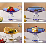 plateau dessert cristal transparent facetté moderne élégant fruits collations luxe