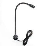lampe flexible industrielle led noir argent interrupteur câble usb moderne travail réparation