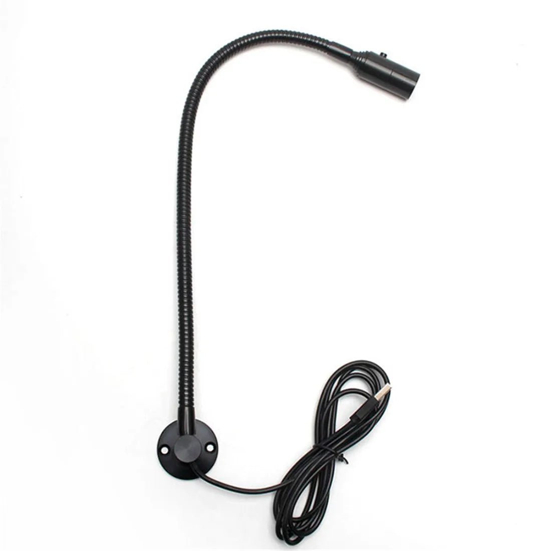 lampe flexible industrielle led noir argent interrupteur câble usb moderne travail réparation