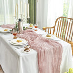 serviettes table rose pâle crêpe plissées décoration élégante maison mariage festive
