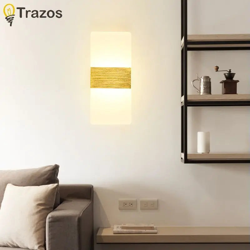 applique murale led moderne blanc noir minimaliste éclairage chambre entrée étude salle bain