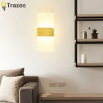 applique murale led moderne blanc noir minimaliste éclairage chambre entrée étude salle bain