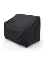 housse canapé patio noir moderne 100 polyester imperméable boucle fixation airflow padded handle