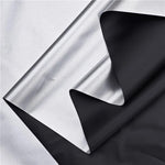 rideau protection uv opaque noir polyester moderne 170cm large 3m longueur
