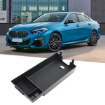 organisateur rangement boite accoudoir voiture bmw serie noir texturé compartiments fixations clipsintérieur lisse
