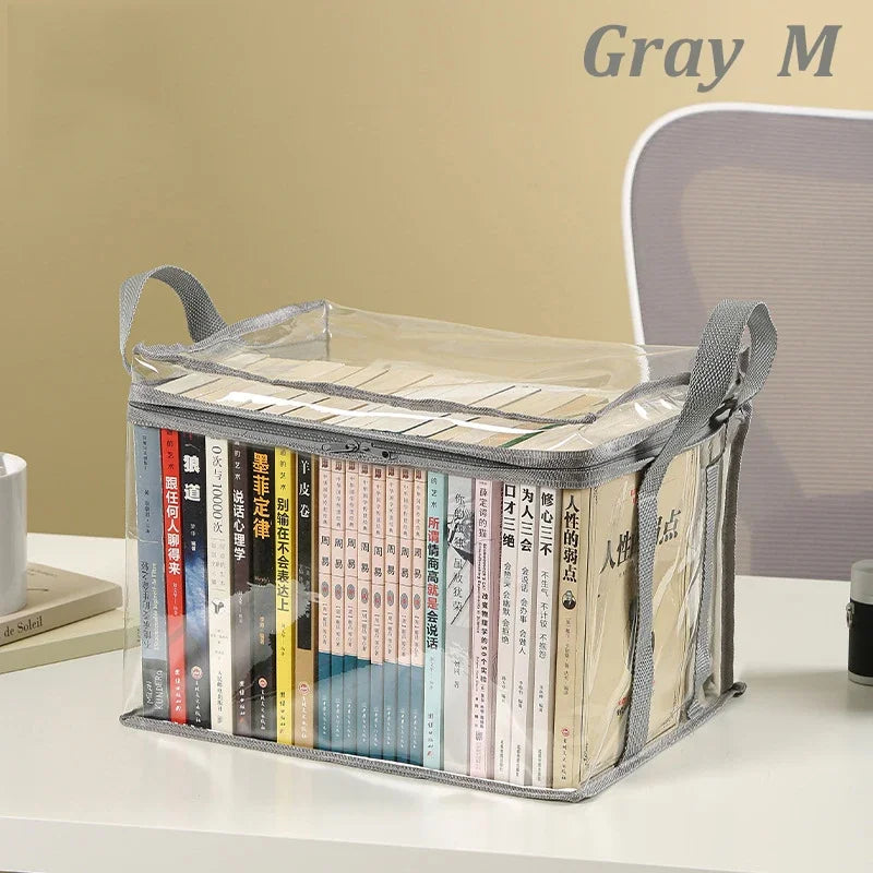 sacs rangement transparent pliables multi usages très transparent moderne pratique double fermeture glissière poignées