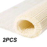 tapis anti dérapant pvc alvéolaire blanc crème utilitaire semi transparent meubles yoga 50cmx80cm