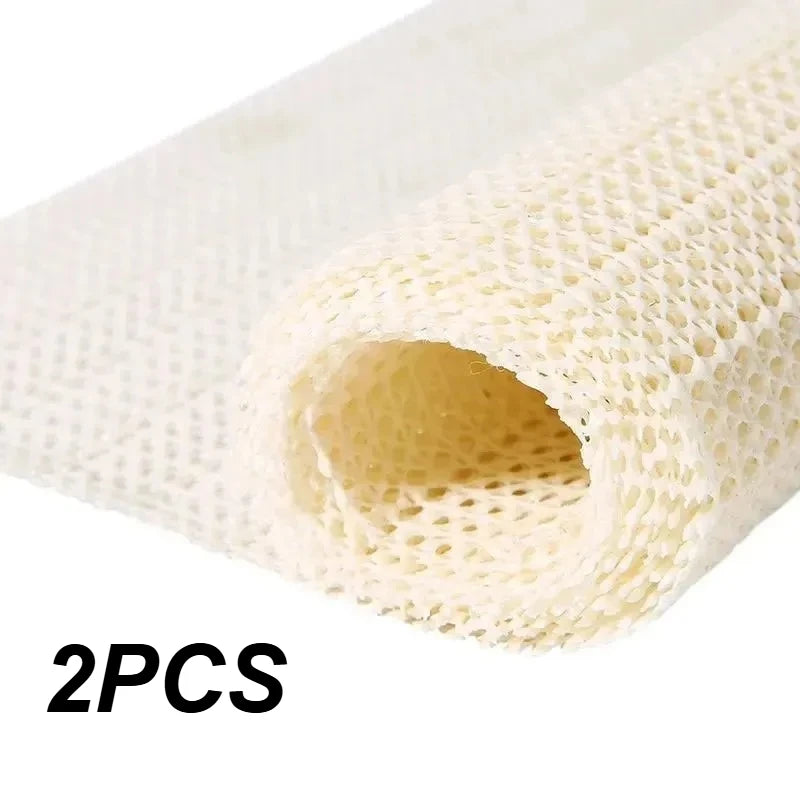 tapis anti dérapant pvc alvéolaire blanc crème utilitaire semi transparent meubles yoga 50cmx80cm